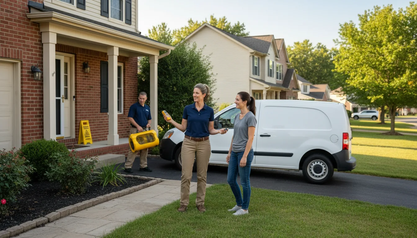 Residential water damage restoration in Lawrence, MS